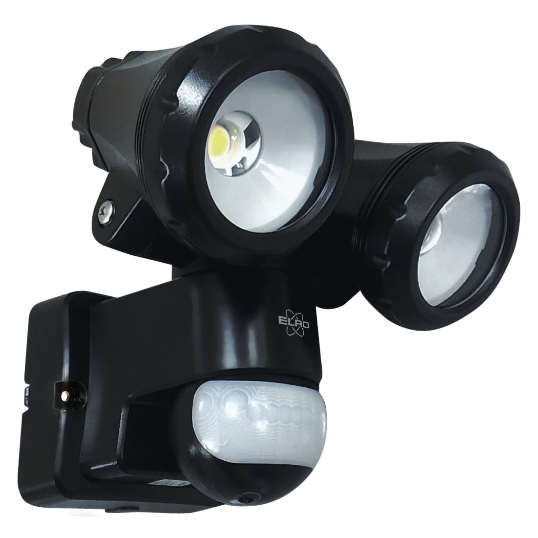 ELRO LF80 Lampe d'extérieur LED à 2 têtes avec détecteur de mouvement -  2x10W - 1400lm - IP54 Waterproof - Noir
