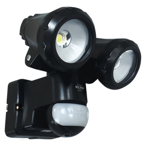 Lumière de sécurité DEL à détecteur de mouvement pour extérieur - Double  tête - 32 W - 6000 K - Blanc