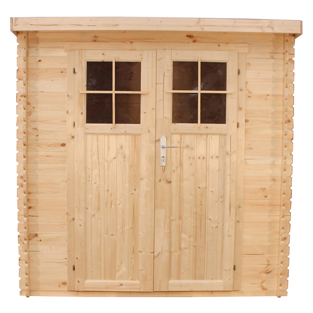 Casetta porta attrezzi in legno Marcella cm 146x130x185h da giardino