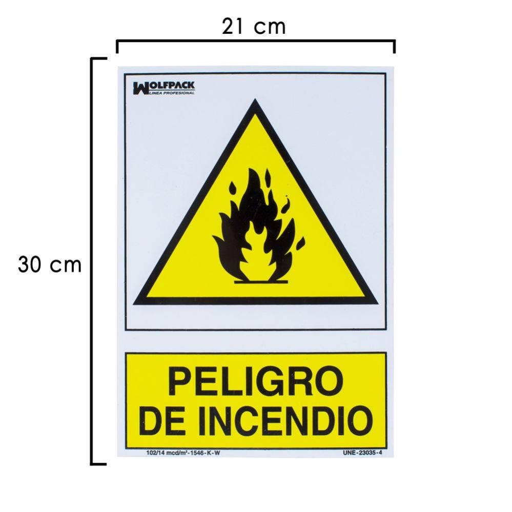 Cartel Peligro De Incendio 30X21 Cm. En Oferta Cartel Peligro De Incendio 30X21 Cm.