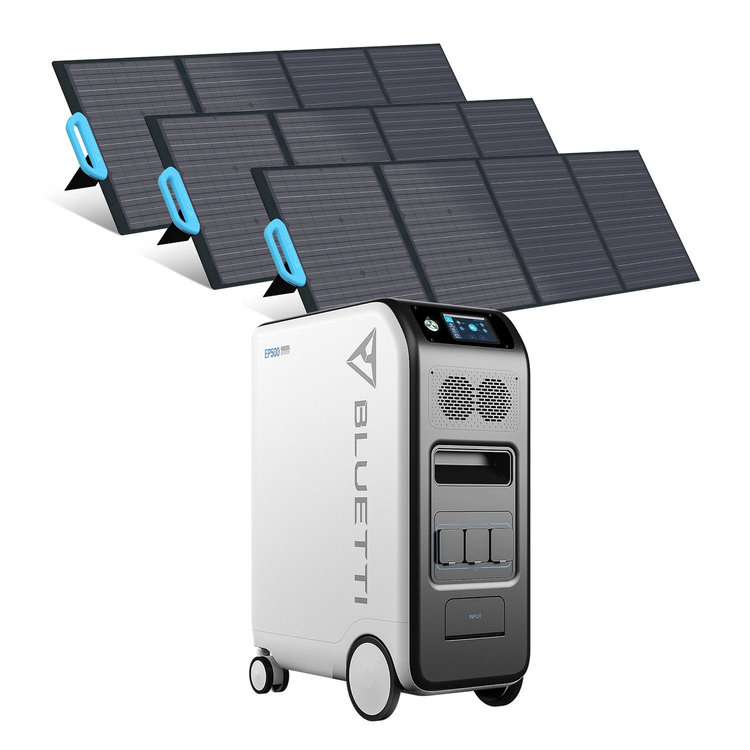 BLUETTI kit de Groupe Electrogène 2200W/2048Wh AC200MAX avec 200W Panneau  Solaire, Générateur solaire portable station