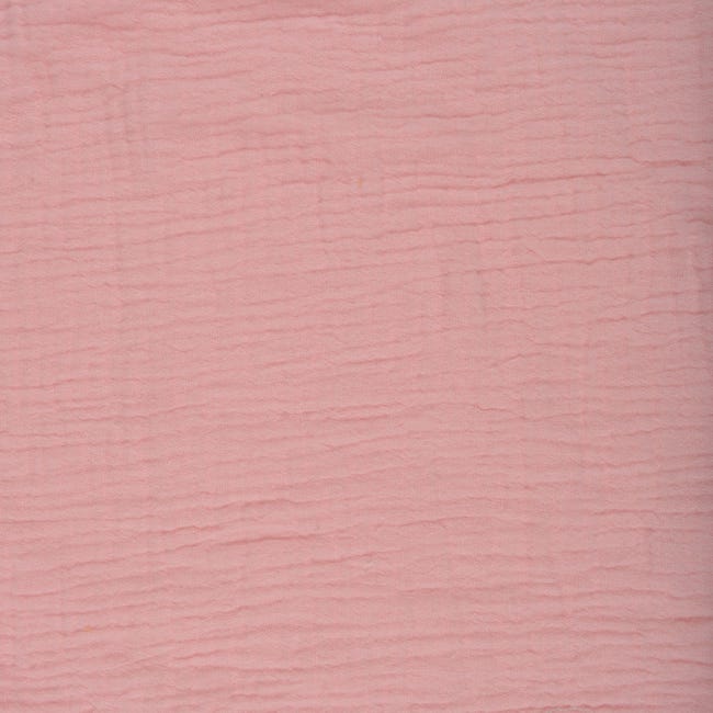 Drap housse en gaze de coton - Rose Clair - 70x140 cm - Gaze de coton/Coton