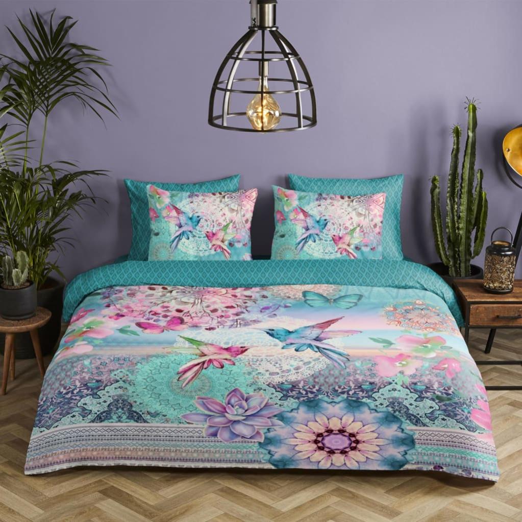 Copripiumino HappyFriday Cassia Multicolore 200×200 Cm – 100% Cotone