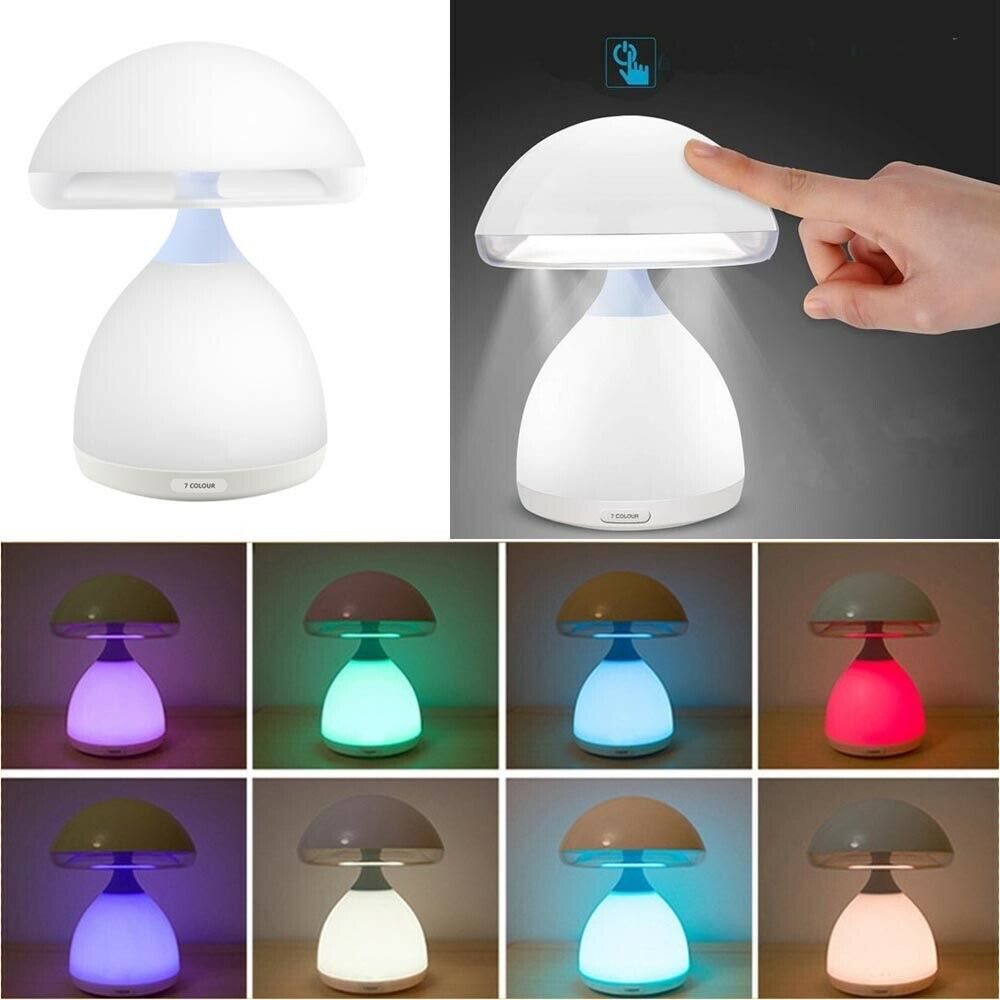 LUMINO LAMPADA LED COLORI RGB CROMOTERAPIA DA TAVOLO COMODINO MULTICOLORE