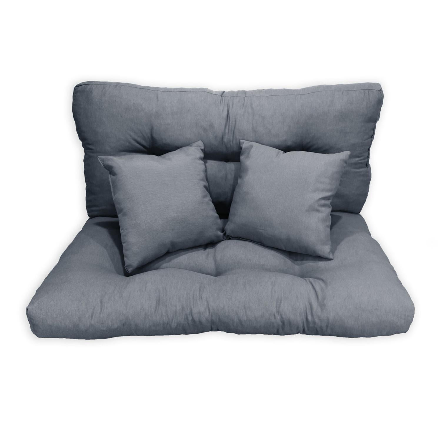 Conjunto 4 Piezas Cojines Sofá 120x80 cm Gris Oscuro Acomoda Textil. | Leroy