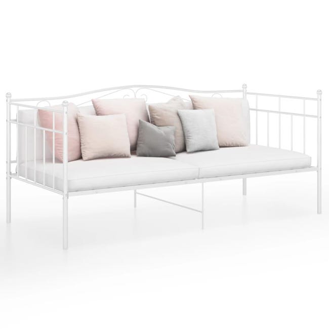 Estructura de sofá cama de metal blanco 90x200 cm | Leroy Merlin