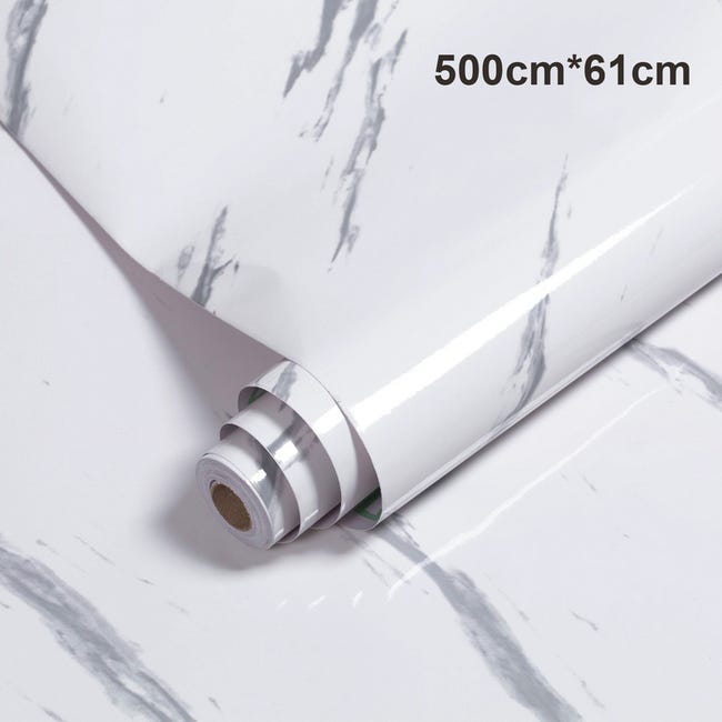 Pellicola autoadesiva per mobili 500x61 cm PVC, bianco