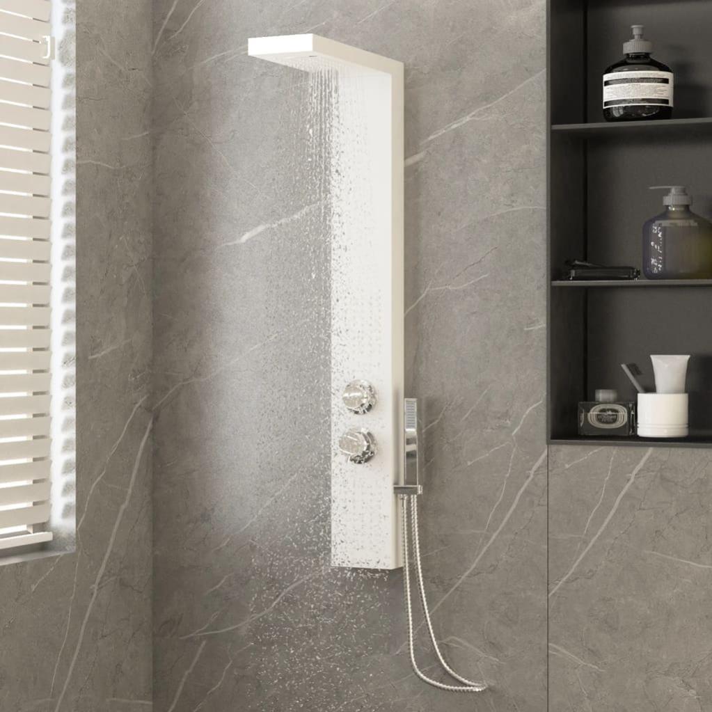 Système de panneau de douche Aluminium Blanc vidaXL Leroy Merlin
