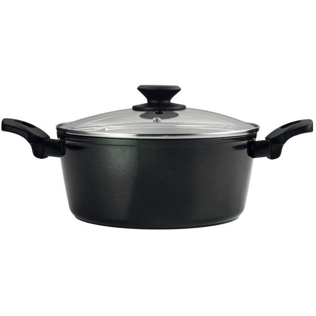 Faitout LAGUIOLE Jade 32 Cm - Aluminium, Revêtement Céramique Antiadhésif, Couvercle Verre, Compatible Induction, 10.4 L, Vert Faitout LAGUIOLE Jade 32 Cm - Aluminium, Revêtement Céramique Antiadhésif, Couvercle Verre, Compatible Induction, 10.4 L, Vert