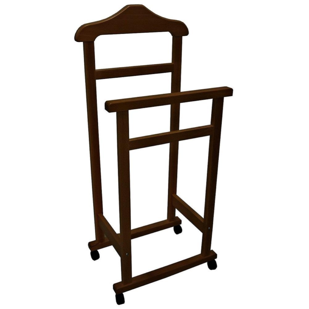 Appendiabiti Da Camera Con Rotelle - Legno Di Faggio, Grigio, 44x25x98 Cm - Foto 8