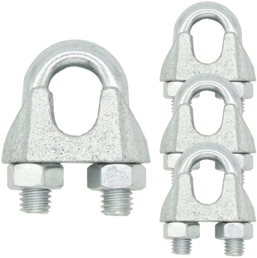 20 Pezzi orsetti Cavo Acciaio 4 orsetti Serracavo Clip per Fune