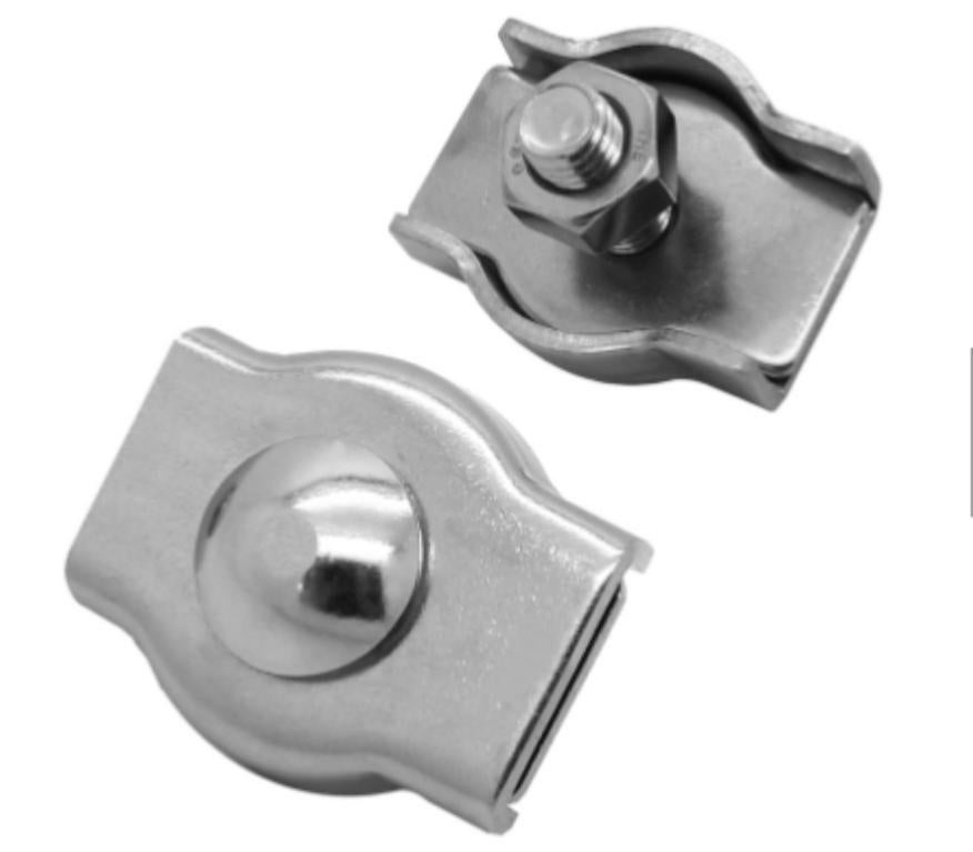 WANGSHAOWEI Morsetti Per Fune Morsetto A Vite For Fune Metallica For Viti Da 3/4/5 - Foto 7