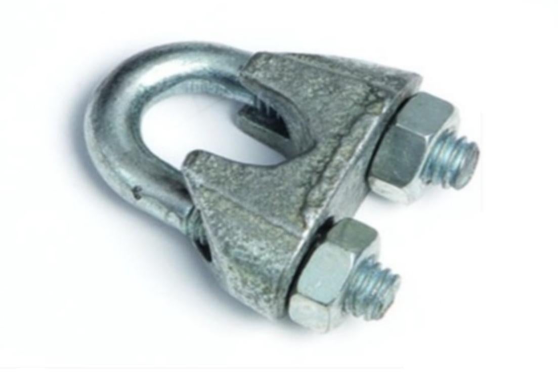 4 Morsetti Per Fune Da 3/8" (6,5-8 Mm) Con Viti, In Plastica E Rame, Per Guinzagli, Ormeggio E Altalene