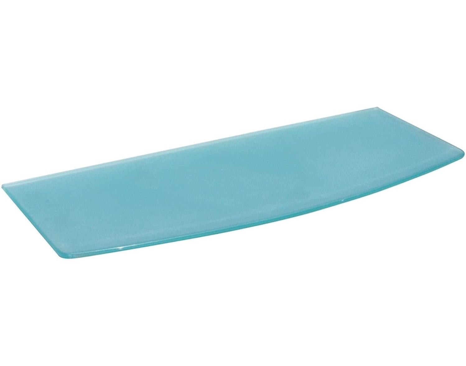 VE.CA-ITALY Mensola In Vetro Temperato Verde 60x17 Cm - 100% Made In Italy Con Supporti Inclusi