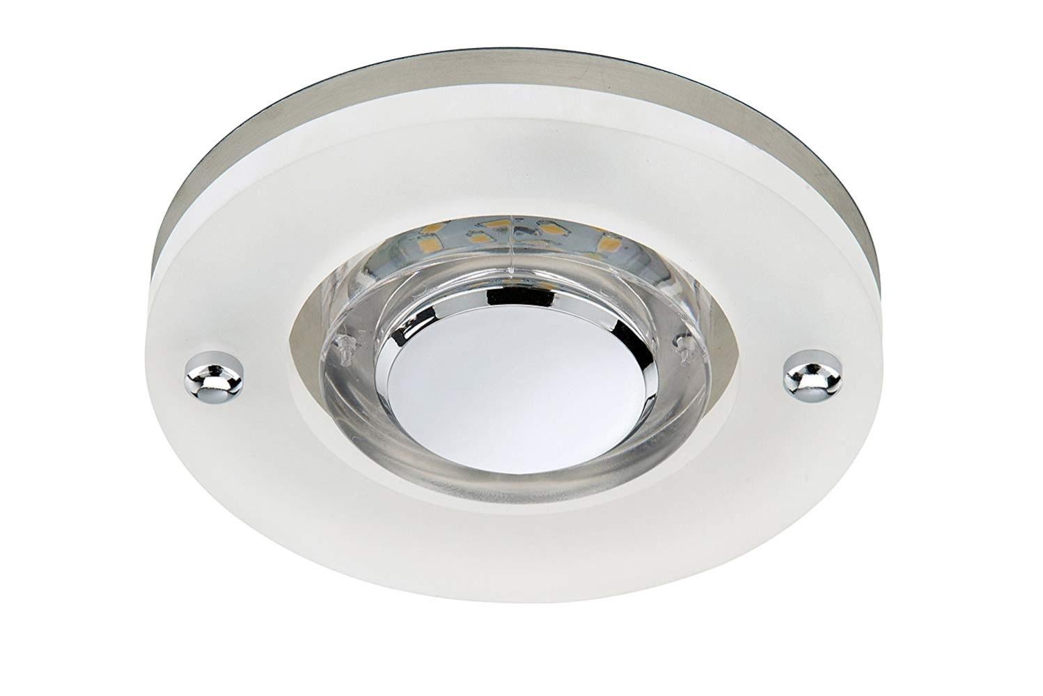 Briloner Leuchten Plafoniera Con FarettiLED Integrata, 5 W, Satinati, 13 X 7.5 X 7.8 Cm [Classe - 7