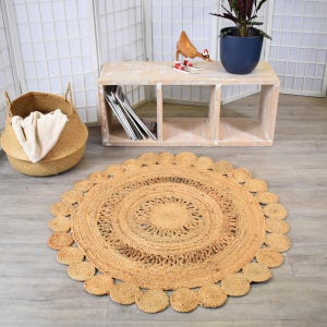 Tapis rond en jute tissé à la main Ø220cm Jerico