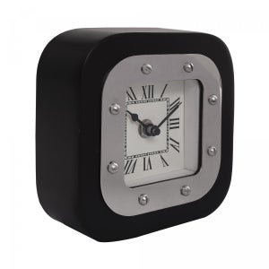 Horloge de table moto noire et argentée 19 cm BERNO