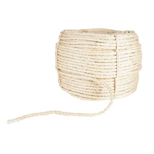 SALUTUYA Corde de jute Ficelle de Jute naturelle de 200m, 3mm de diamètre,  4 brins, corde de protection de sécurité bricolage kit