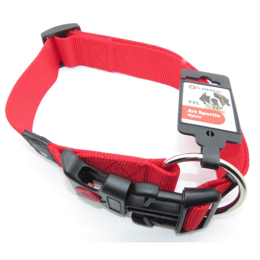 flamingo-collier-ziggi-rouge-55-75-cm-40-mm-taille-xxl-pour-chien