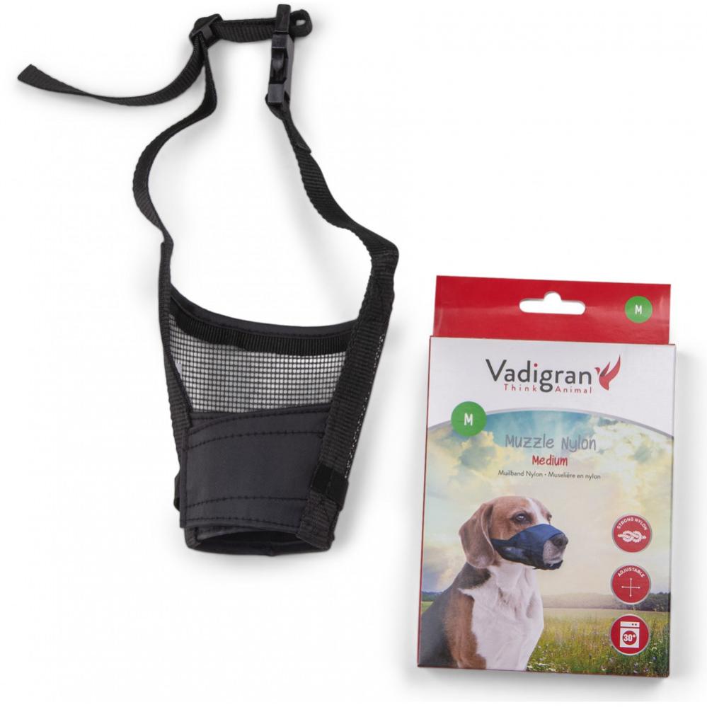 Lot De 2 Muselières Pour Chien HABNI - Nylon Respirant, Réglable (tour De Museau 14-20cm), Anti-morsure