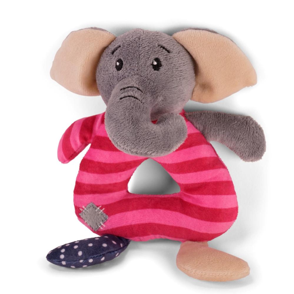 DODODOLA Jouet Pour Chien Éléphant En Peluche Avec Couineur Et Papier Froissé, Durable, Jouet Interactif Pour Chiens Moyens Et Grands