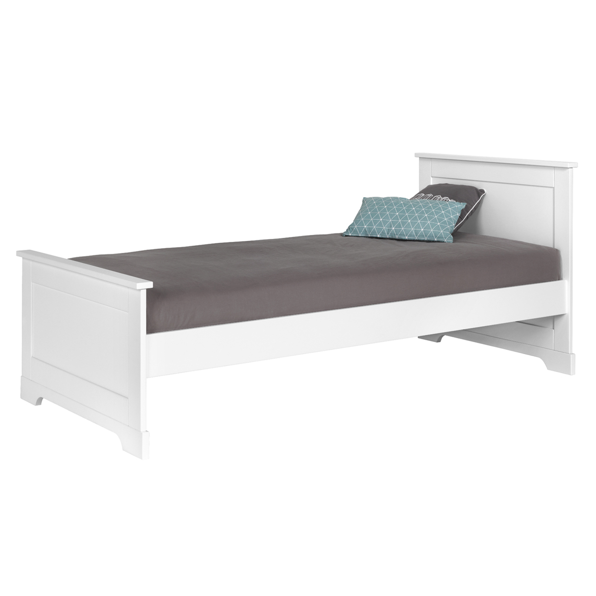 Pack lit avec matelas Lila Blanc 90x190 cm Leroy Merlin