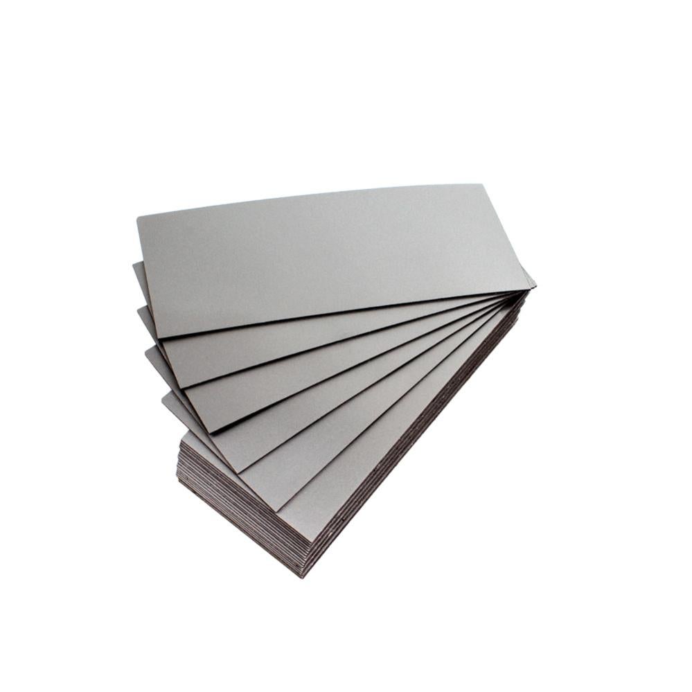 Lot de 25 étiquettes magnétiques effaçables - Couleur Noir 10x2cm