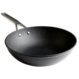 Wok Induzione 20cm Acciaio al Carbonio, 3 Strati Titanio