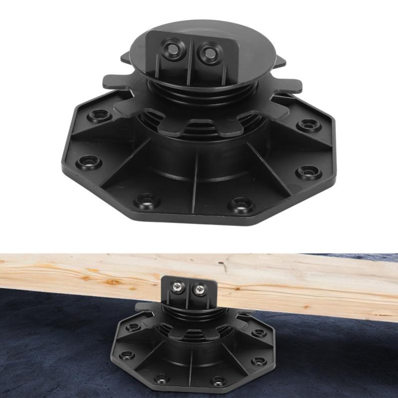 Plot terrasse bois ou composite Noir Plot terrasse pour dalle réglable