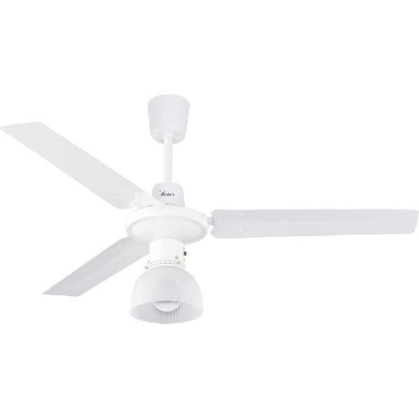 Ventyly Original Ventilatore Da Soffitto Con Luce LED Dimmerabile, 120 Cm, Motore DC Silenzioso, 6 Velocità, Telecomando Con Timer | Pale Reversibili Bianco/Legno, Regolazione Altezza 30-60 Cm - 5