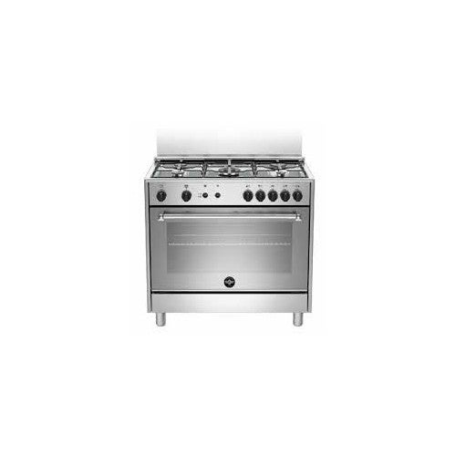 De Longhi Cucina a Gas con Forno Elettrico 4 Fuochi 60x60 cm Inox DMX64 ED