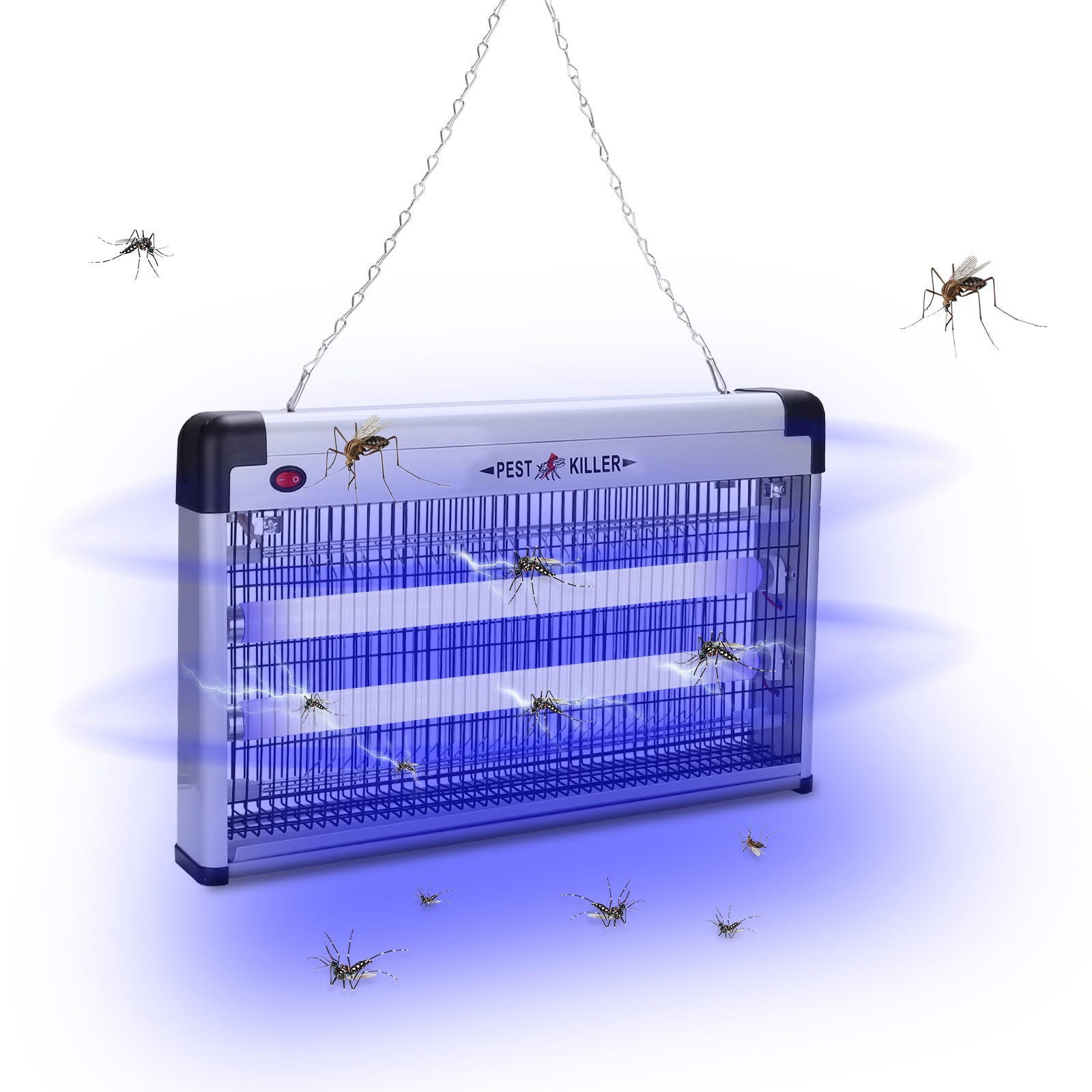 Lampe Anti-moustiques lampe moustique Tueur d'insectes électrique LED piège  à insectes lumière UV tueur de moustiques 40W
