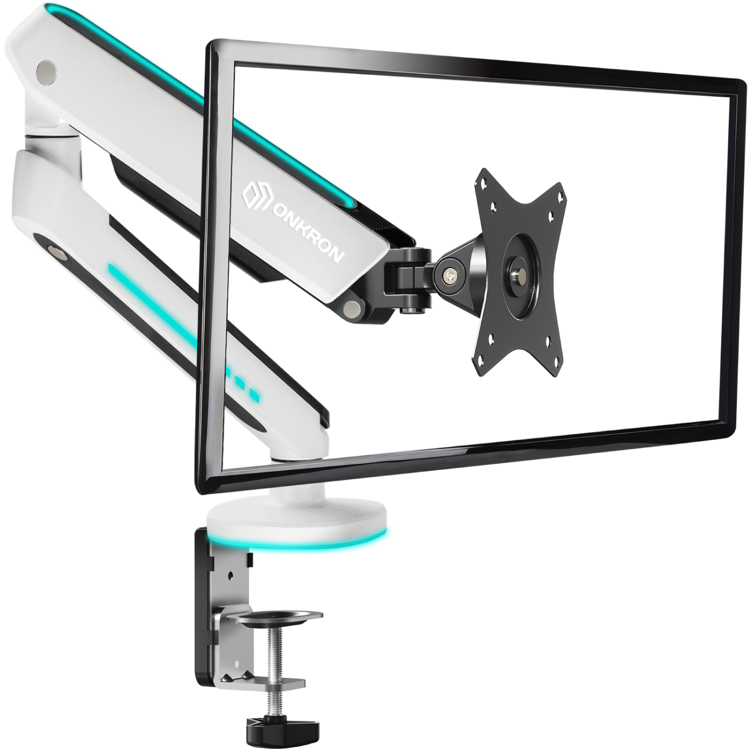 ONKRON GM25 WHT Support de bureau pour écran PC de 13 jusqu'aux 34 ...