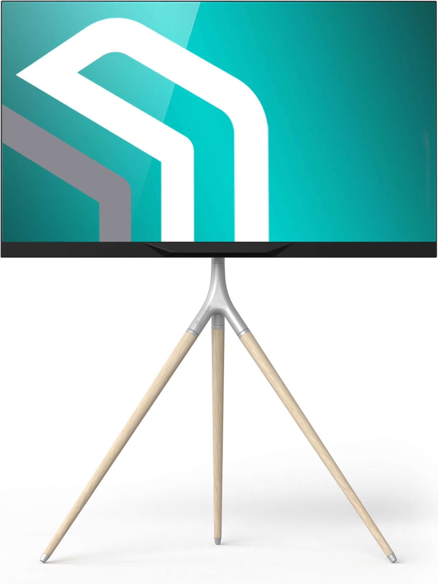 Support TV Trépied BONTEC Pour Écrans 32-60" Jusqu'à 45kg - Hauteur Réglable, Pivotant 360°, Inclinable - VESA 400x400mm