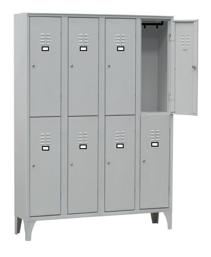 Armoire Vestiaire Multicases 4 Colonnes 8 Cases L2G Leroy Merlin