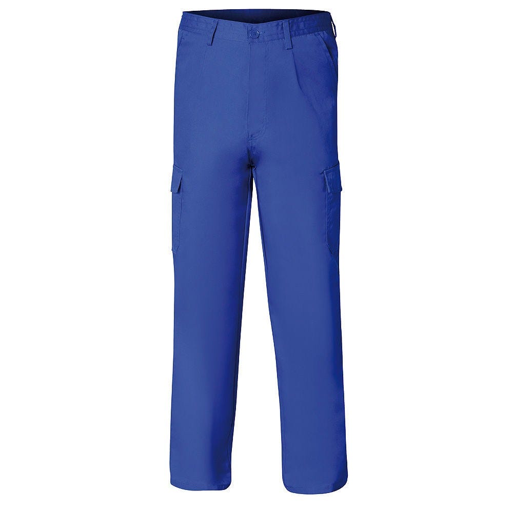 Pantalon De Trabajo Largo, Color Azul, Multibolsillos, Resistente, Talla 42  | Leroy Merlin