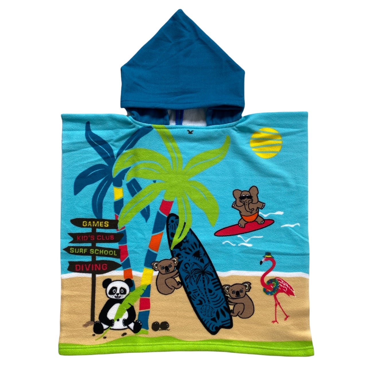 Poncho per bambini, poncho da surf, poncho da surf, asciugamano in