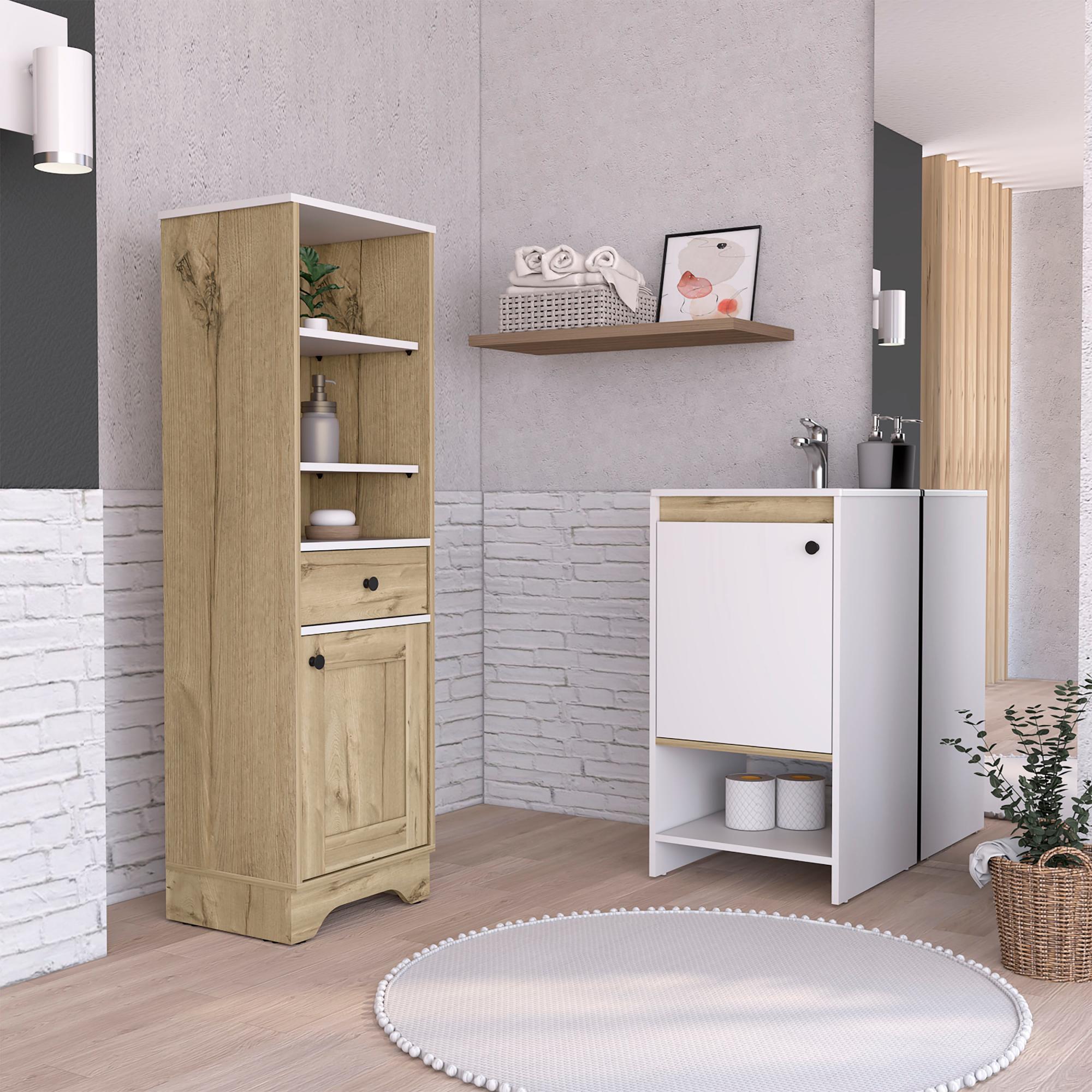 mobile bagno con lavandino a colonna