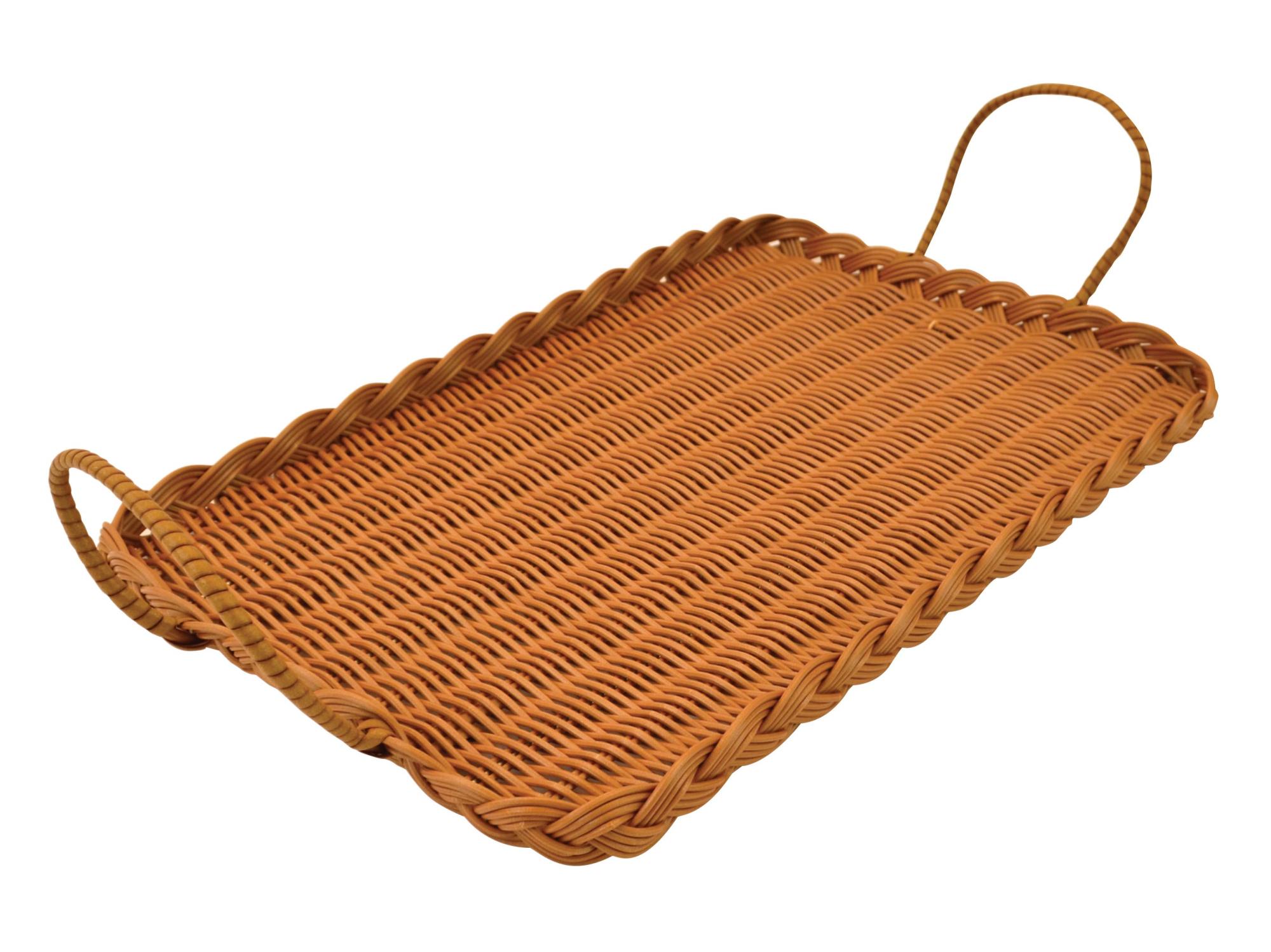 Ensemble De 3 Plateaux Ronds En Blanc Sale Avec Poignées Argentées