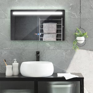 Espejo Baño con Luz LED y Antivaho 60x80 cm Big Benagil Seleccionable  (Cálido-Neutro-Frío)
