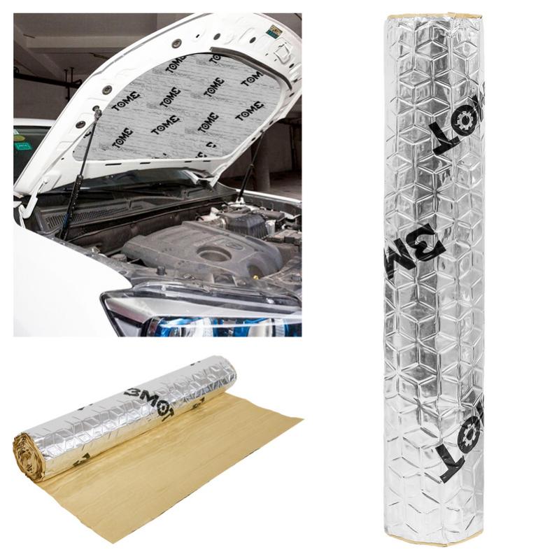 Tappetino Isolante Per Auto Sourcingmil 152x101 Cm - Fonoassorbente, Termico, Autoadesivo, Con Lamina Alluminio E Fibra Di Vetro - Per Cofano, Porte, Bagagliaio