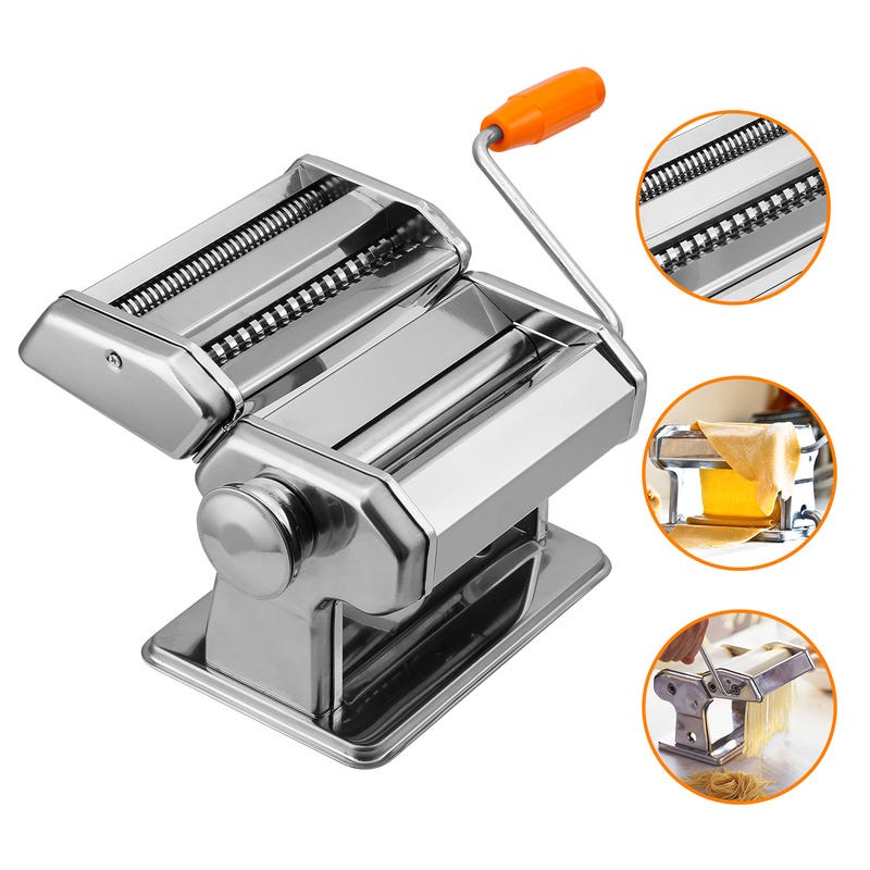 Máquina para hacer pasta máquina de fideos fácil de limpiar de acero  inoxidable de 6 engranajes para lasaña para envoltura de albóndigas ANGGREK  Otros