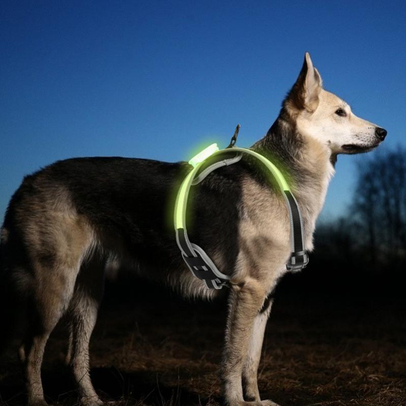 Arnés de perro led ajustable para cachorros transpirables