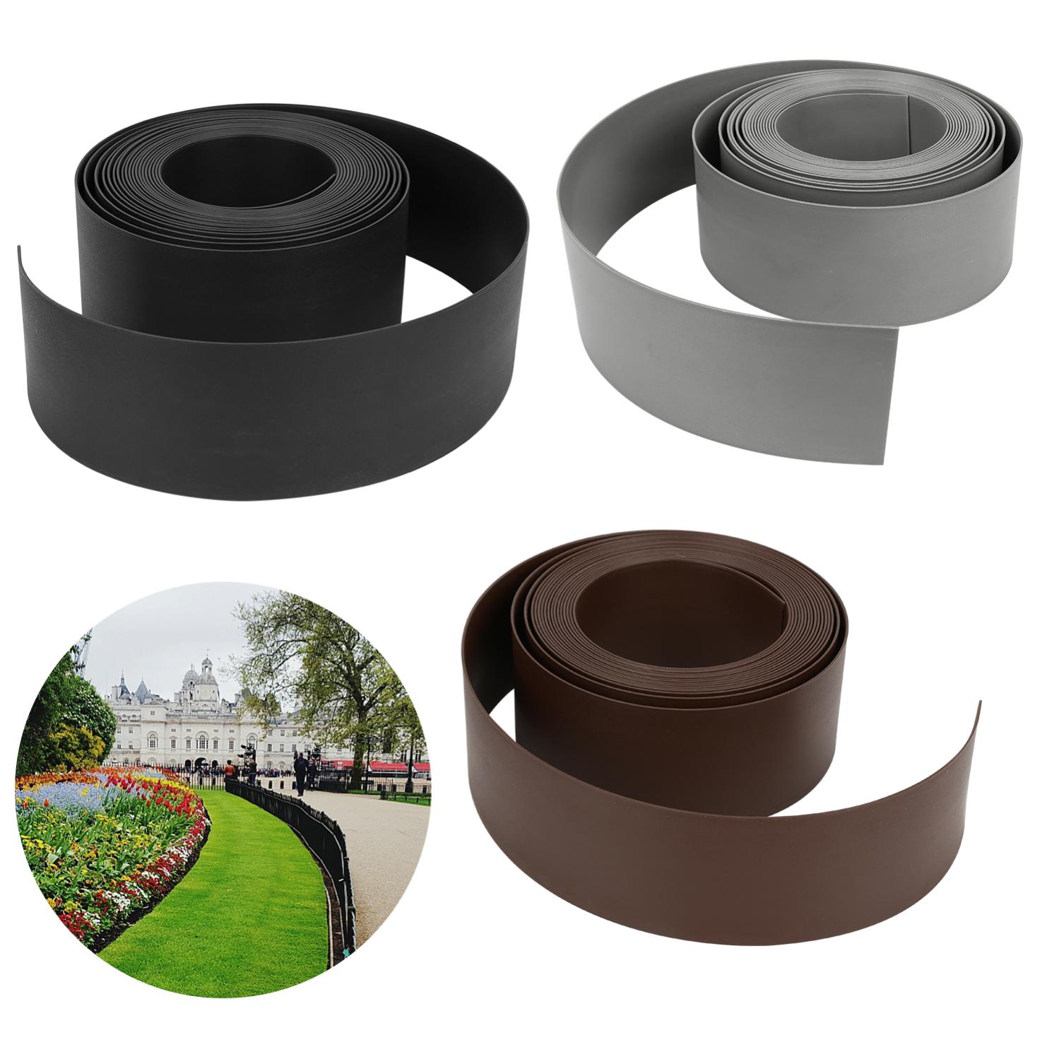 Bordo Per Prato In Plastica Nera EMFA | Kit Completo Con Picchetti | Bordure Flessibili Per Aiuole - Foto 2