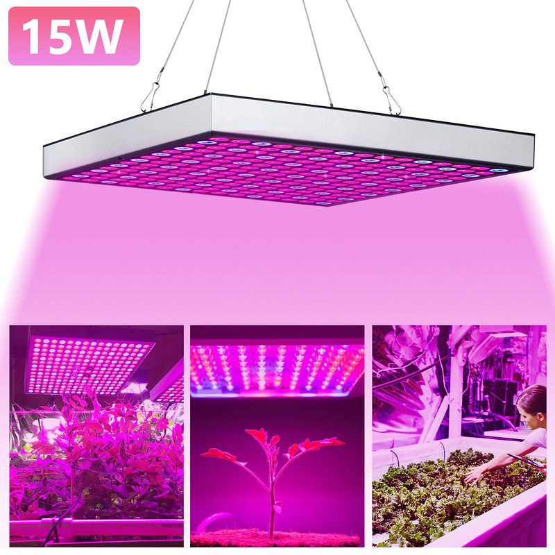 lampe horticole led spectre complet E27 lampe plante croissance interieur  15W pour serre interieur, jardin, chambre de culture, hydroponique, légumes