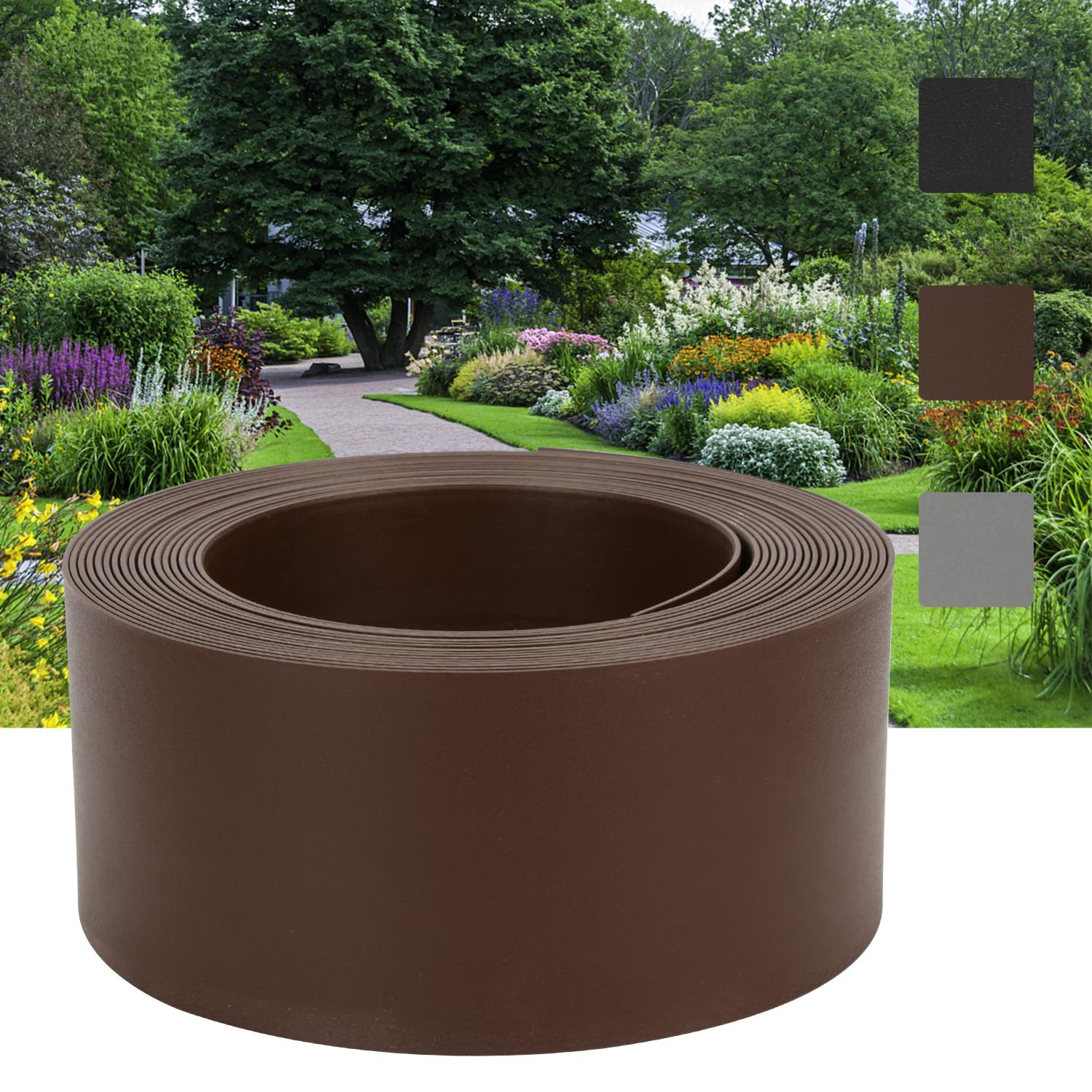 Bordo Da Giardino In Plastica 6 Metri - Delimitatore Per Aiuole, Prato E Vialetti - 5