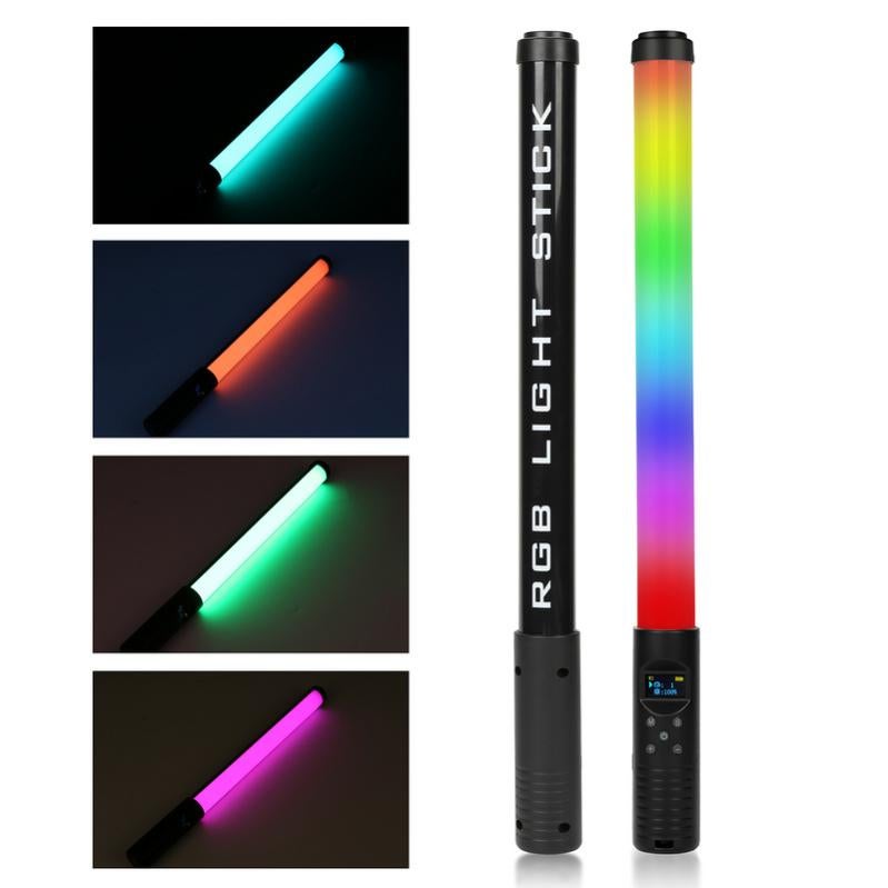 RGB LED lumière vidéo LED Stick Light 3000‑6500K RGB Lumière de