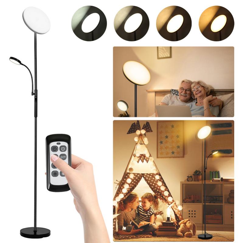 Kzuaksbe Lampada da terra a LED, Lampade da terra per soggiorno Camera da letto Lampada da terra moderna con piume dorate, decorazioni per la casa in