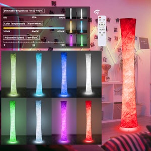 Lampadaire LED RGB lampadaire lumière changement de couleur lampe d'angle  lampadaire 156cm