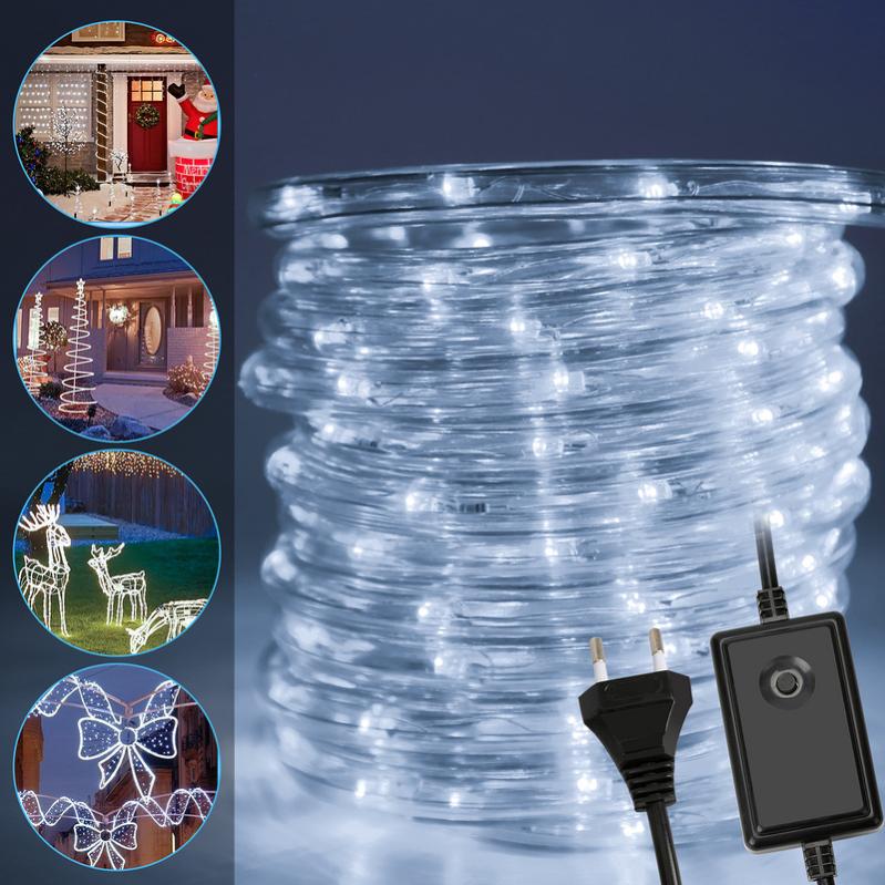 MAXEE 4pezzi 10M + 4pezzi 3M LED fata luci batteria, 8 modalità di